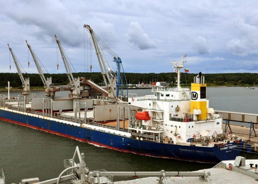 Судна із зерном, порт Клайпеда Судна із зерном, порт Клайпеда